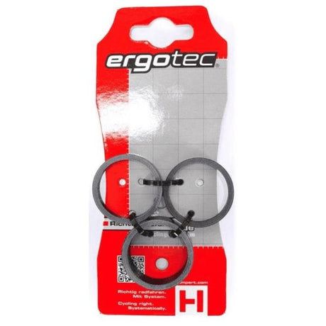 Ergotec boldhovedafstandsstykker sæt 1-1 8 (Ø28.6) 3-delt 3 5 10 mm kulstof