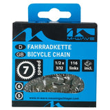M-Wave M-Wave halskæde KMC 5 6 7 Speed ​​1 2x3 32 116 Schakels Blister