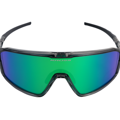 Kross cykelbriller flash UV400 polariserede linser - sort stel