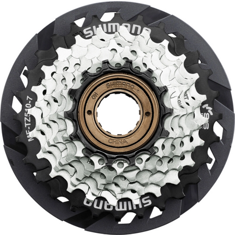 Shimano freewheel 7 speed mf-tz510 14-28t - met spaakbeschermingsschijf