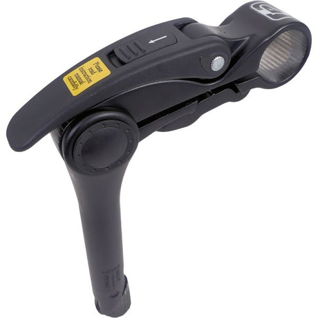 Bikkel stam justerbar 25,4 mm 31,8ø sort 180 mm i kassen