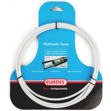 Hydraulisk rør Elvedes med PTFE -foring og Kevlar -beskyttelse - Hvid (3 meter på kortet)