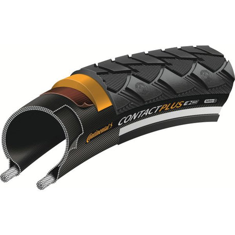 Continental Contact Plus - City Bike Band 28x1.60 - Wire Band - Black