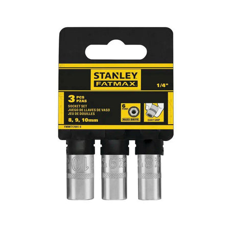 Stanley socket set 1 4 vetmax 8, 9, 10mm