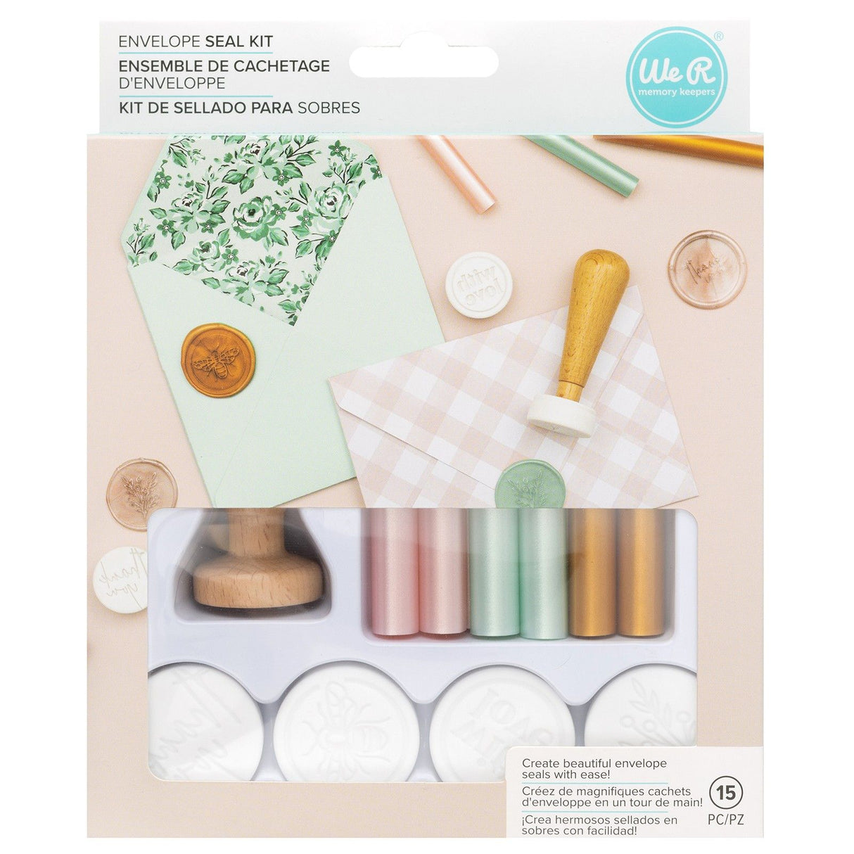 We r makers • konvolutforseglingssæt med love 4 designs