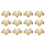 We r makers • charm hæfteklammer hjerte guld 12stk