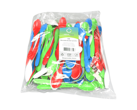 Circulware reusable sorbetlepel assorti 175mm (100 stuks)
