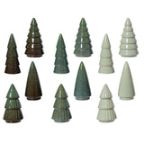 Decoris juletræsporcelæn 5,2x5,2x10cm