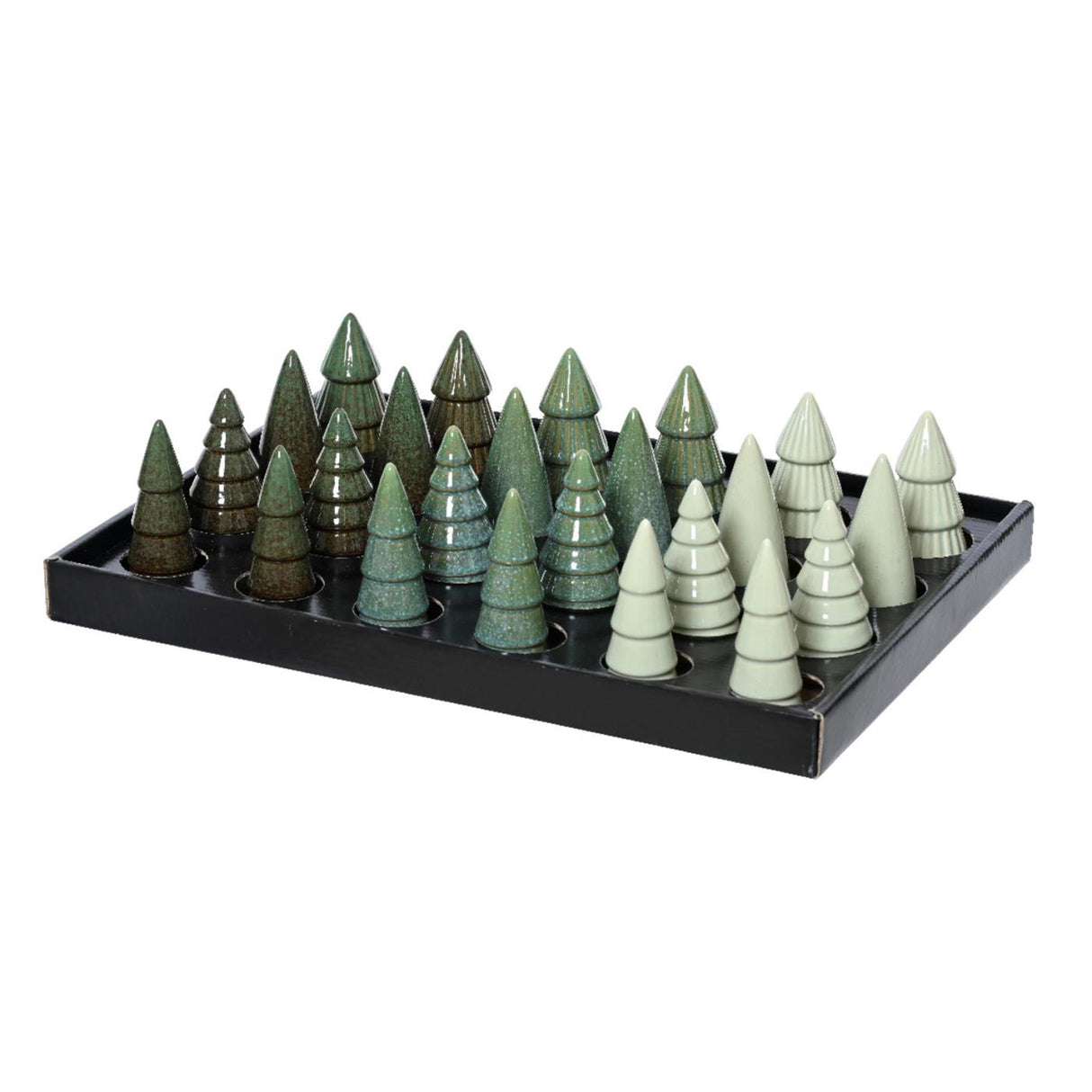 Decoris juletræsporcelæn 5,2x5,2x10cm