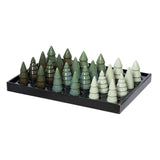 Decoris juletræsporcelæn 5,2x5,2x10cm