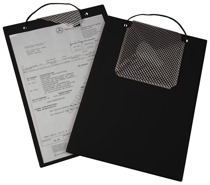 Eichner arbejdstaske plus bestillingsmappe sort din a 4 standard