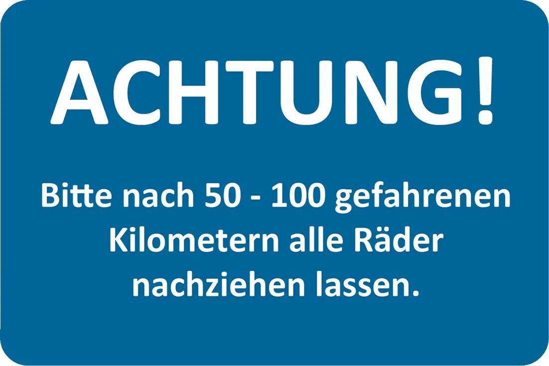 Eichner kundendienstaufkleber opmærksomhed hjulmøtrikker til b kundeservice rec.