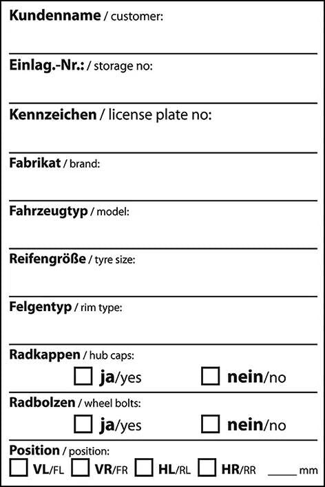 Eichner reifenaufkleber hjulmærkning rec. .