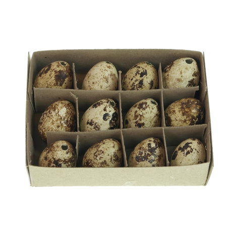 Anna's collection kwartelei 3cm set van 12 stuks in vensterdoos