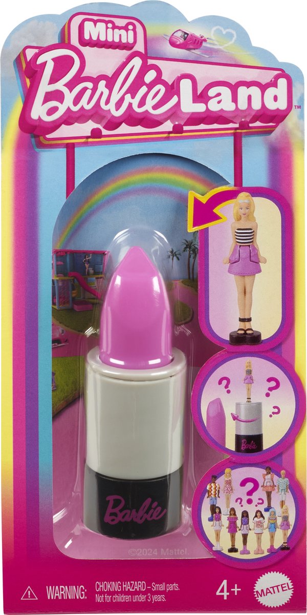 Barbie miniland - overraskelsesgenstande - 3,8 cm - minidukke