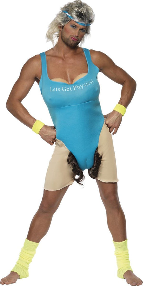 Vegaoo transvestit sportsinstruktør outfit til mænd - fancy dress - one size
