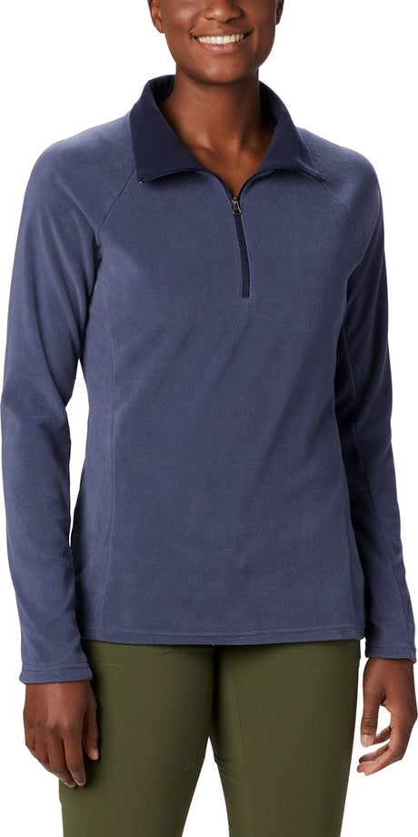 Columbia glacial™ iv 1 2 fleecetrøje med lynlås til kvinder - udendørs sweater - fleecetrøje - størrelse xl - blå