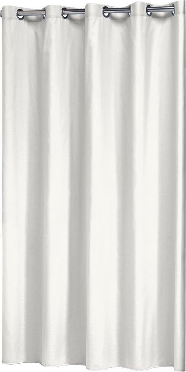 Sælskind coloris badeforhæng 180x200 cm - polyester bomuld - hvid