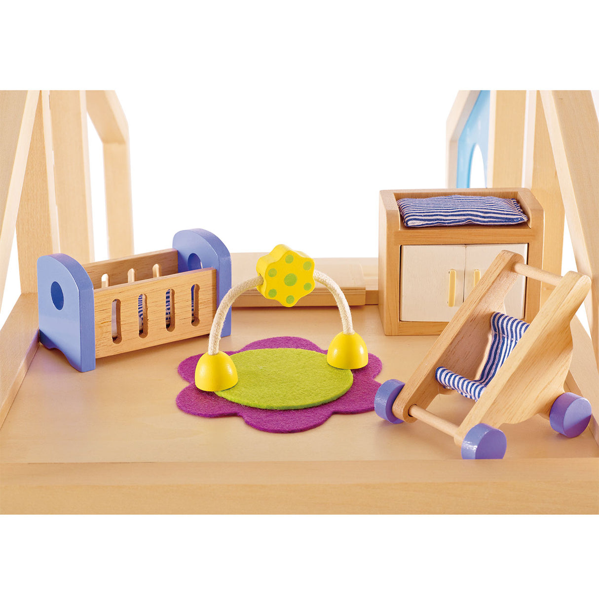 Hape dukkehus babyværelse