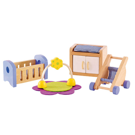 Hape dukkehus babyværelse