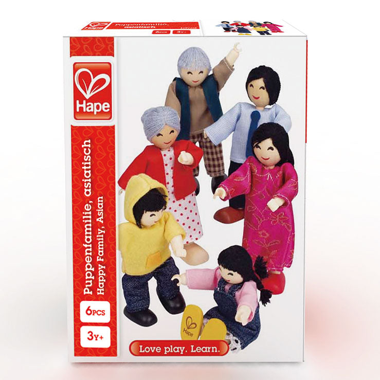 Hape dukkehus familie asiatisk