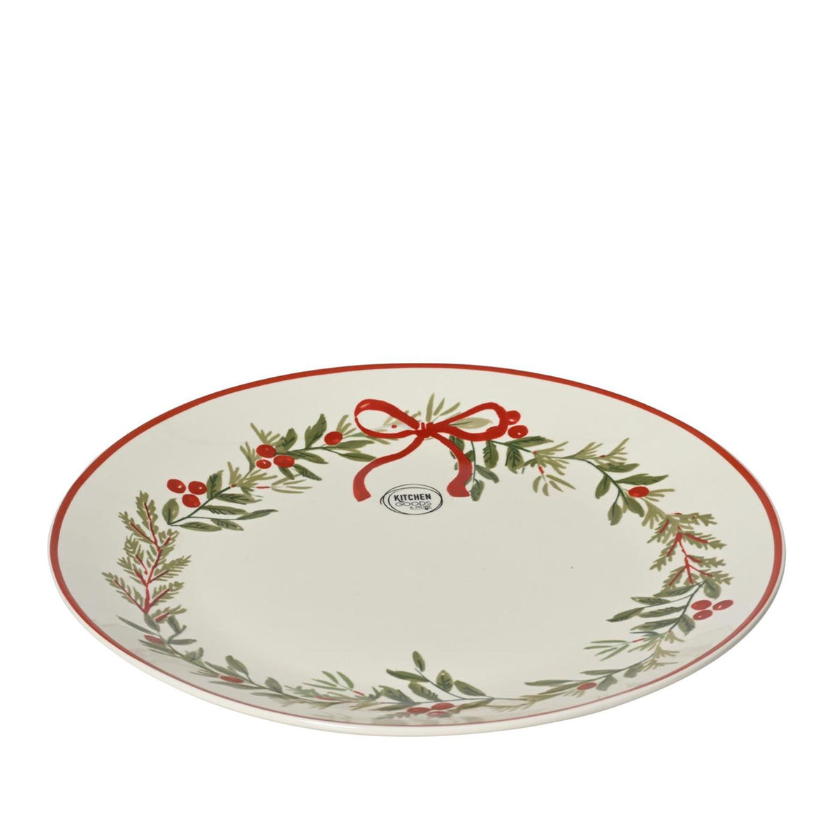 Decoris dinerbord kerst dessin porselein ø27cm