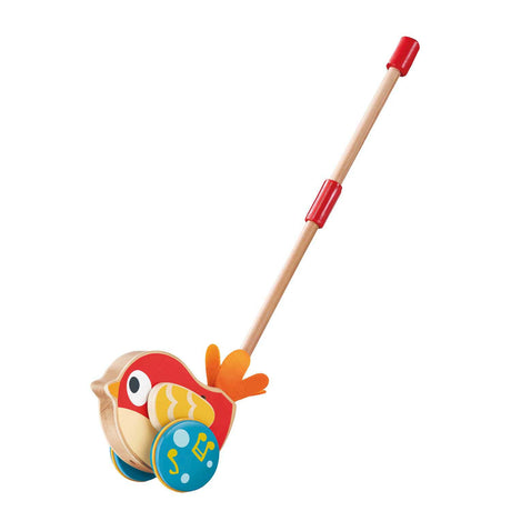 Hape lilly bird træ push stick med lyd