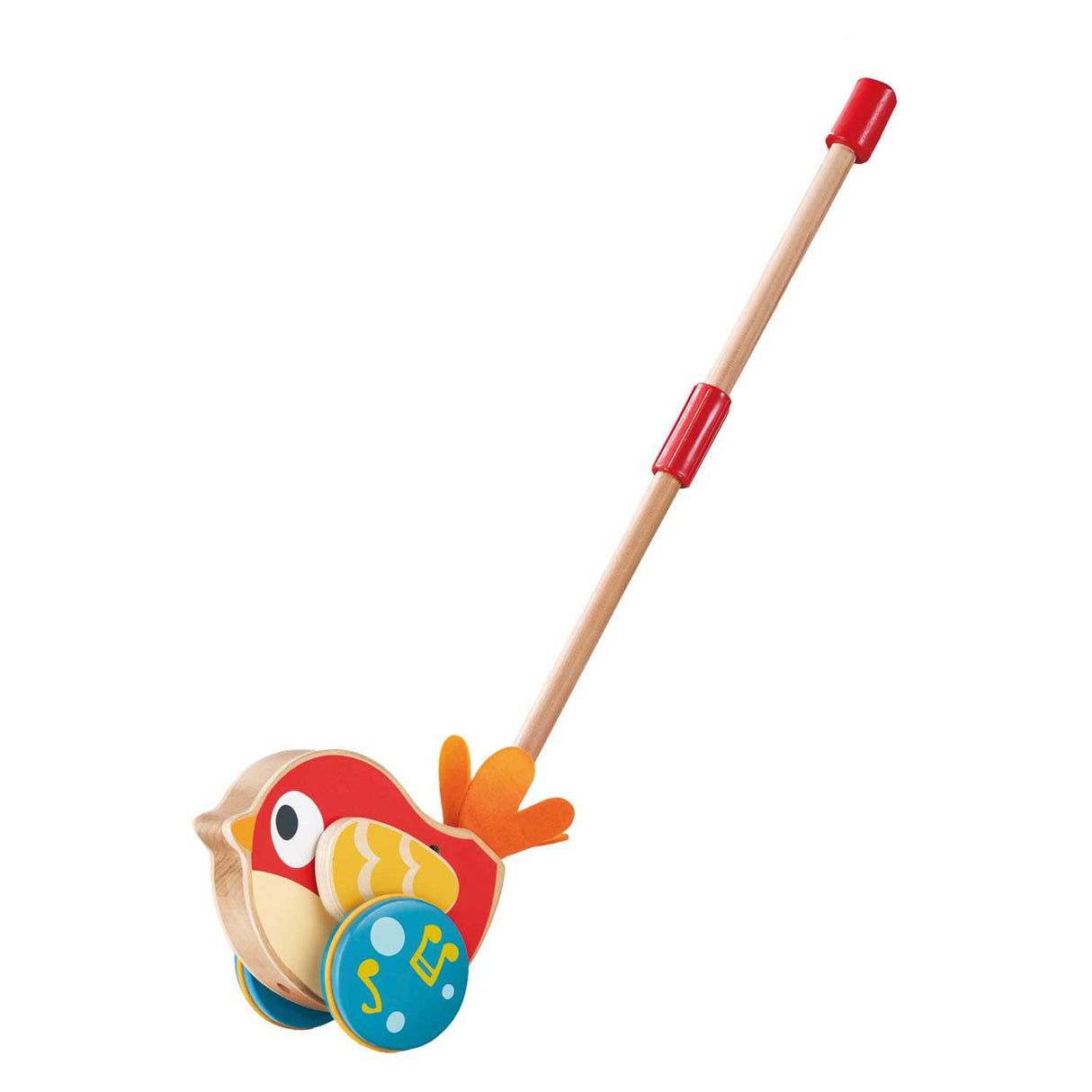 Hape lilly bird træ push stick med lyd