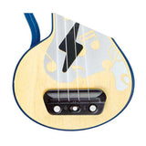 Hape ukulele med lys - blå