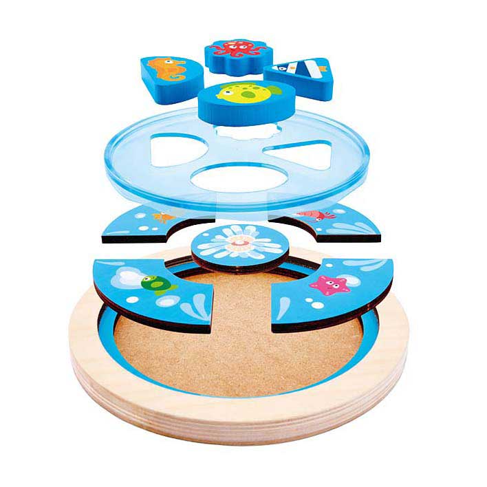 Hape undervandsverden form puslespil