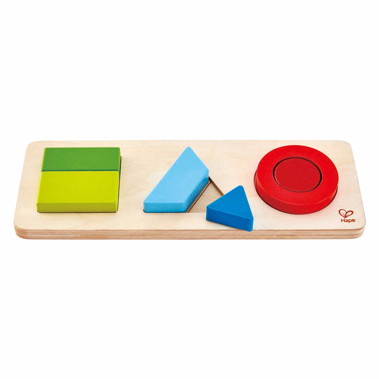 Hape geometri form puslespil - 7 brikker.