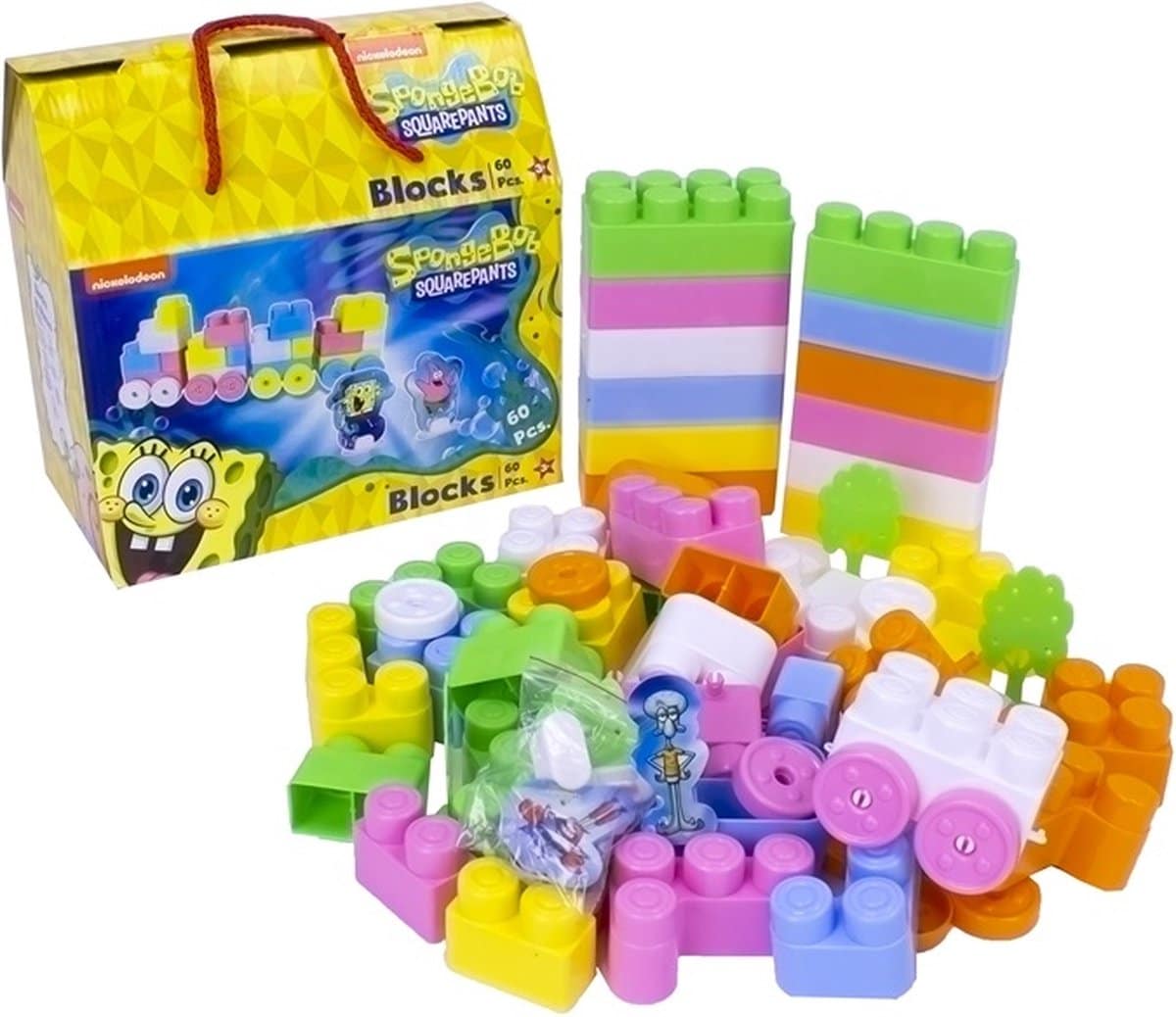 Jonotoys svampebob firkantbukser 60 byggeklodser