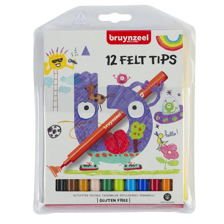 Bruynzeel 12 tuschpenne i etui