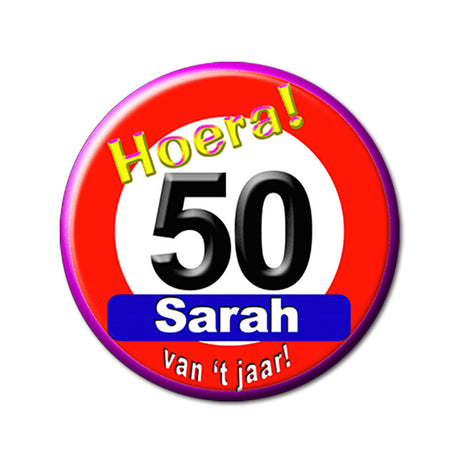 Paperdreams knap lille - sarah trafikskilt