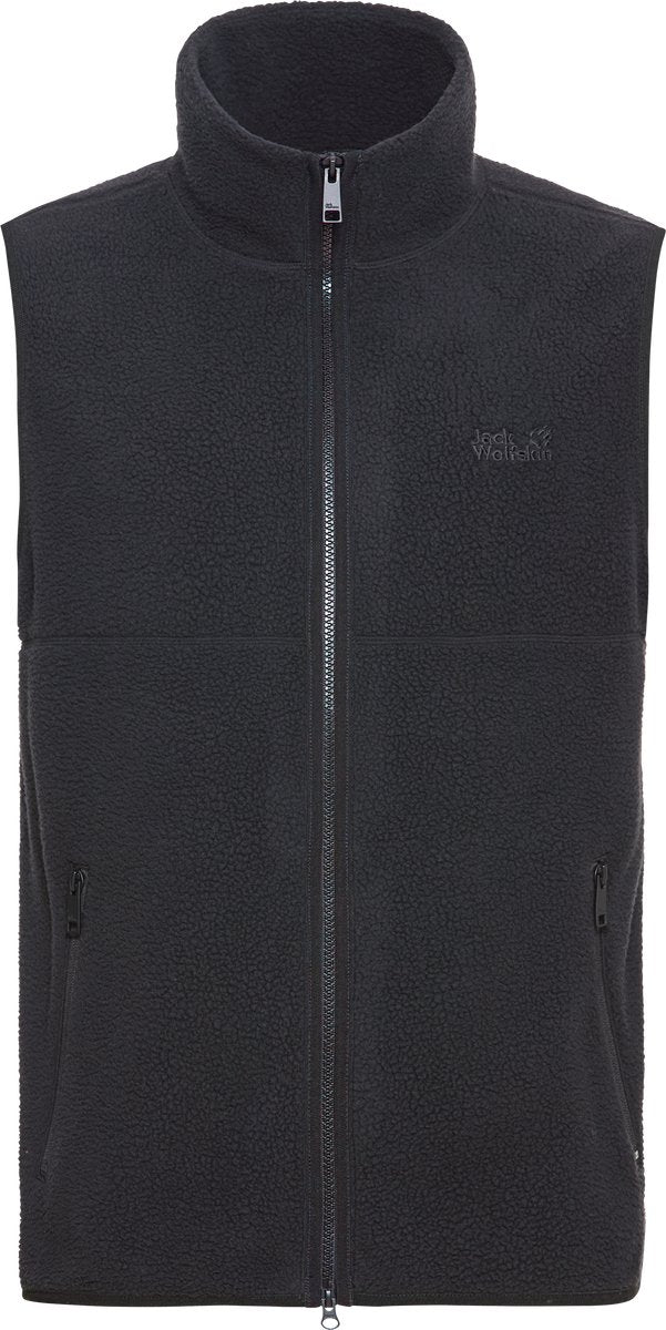 Jack Wolfskin Lite Curl vest m herre outdoorbodywarmer-sort