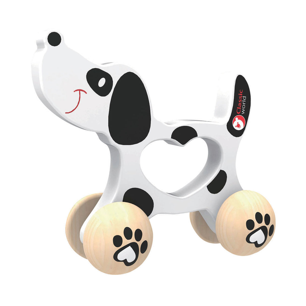 Klassisk verdens træ push figur hund