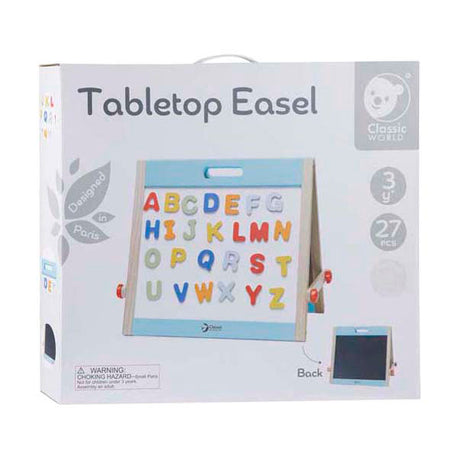 Klassisk verden træ magnetisk og kridt tavle