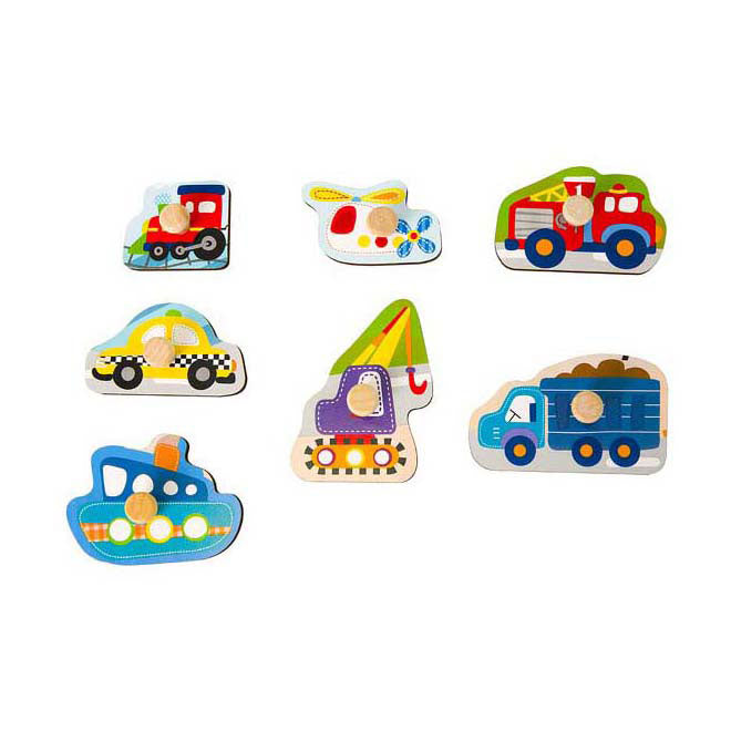 Klassisk World Wooden Nick Puzzle Traffic, 8 ..