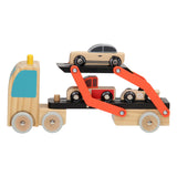 Klassisk verdens biltransporter med biler, 4 stk.