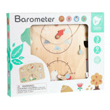 Klassisk verdens vejrmåler i træ