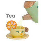 Klassisk World Wooden Vintage Tea Set med bakke, 14dlg.