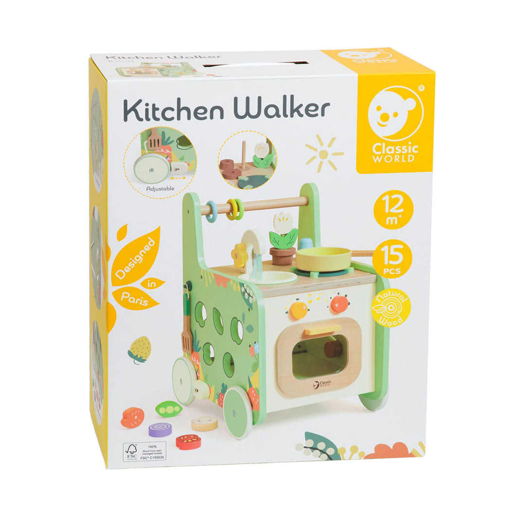 Klassisk World Wood Trolley Kitchen, 15 stykker.
