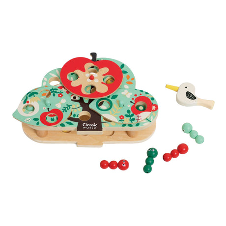 Klassisk World Doctor Word Pecker Wooden Catching Game, 13 pcs,