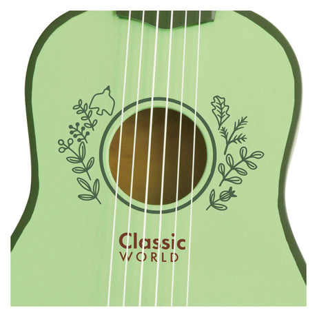 Lobbes toys bv klassisk verden træguitar til børn vintage musikinstrument 3+ - uni