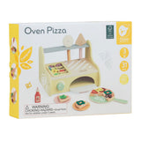 Klassisk verdens pizzaovn legesæt i træ, 7 stk.