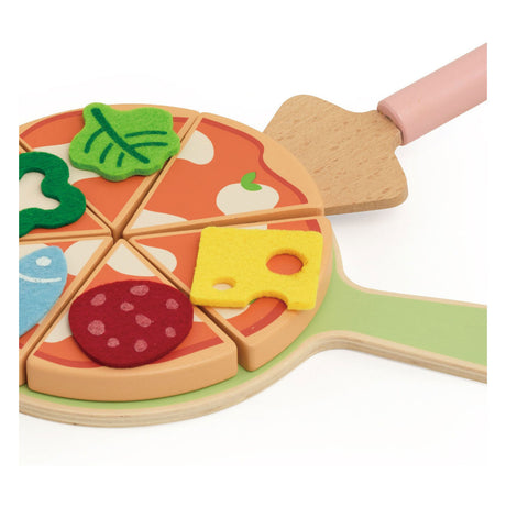 Klassisk verdens pizzaovn legesæt i træ, 7 stk.