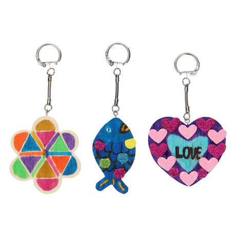 Creativ virksomhed https: www.cchobby.nl nøglering-size-6-7-cm-thickness-3-mm-3-piece-1-box