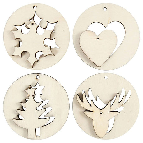 Creativ virksomhed https: www.cchobby.nl 2-in-1-hanging-decorations-d-7-cm-hole size-3-mm-thickness-4-mm-8-piece-1-box