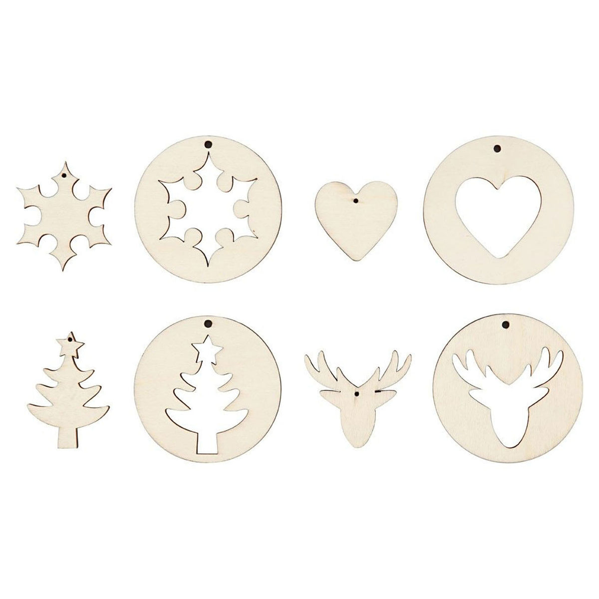 Creativ virksomhed https: www.cchobby.nl 2-in-1-hanging-decorations-d-7-cm-hole size-3-mm-thickness-4-mm-8-piece-1-box