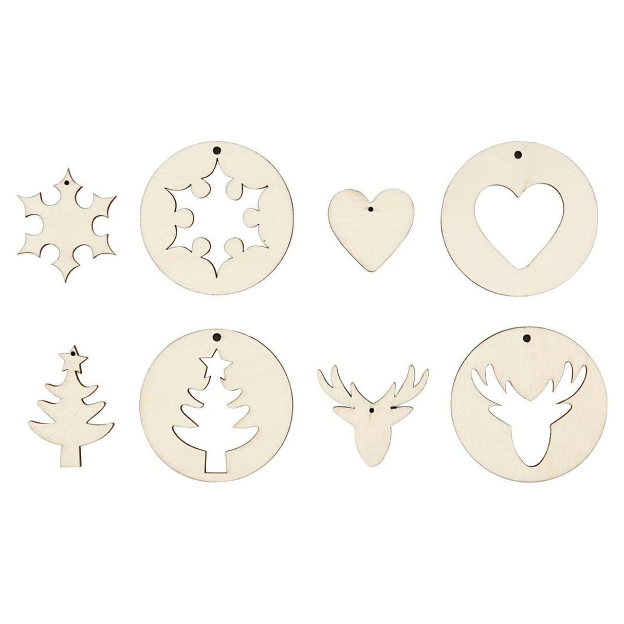 Creativ virksomhed https: www.cchobby.nl 2-in-1-hanging-decorations-d-7-cm-hole size-3-mm-thickness-4-mm-8-piece-1-box